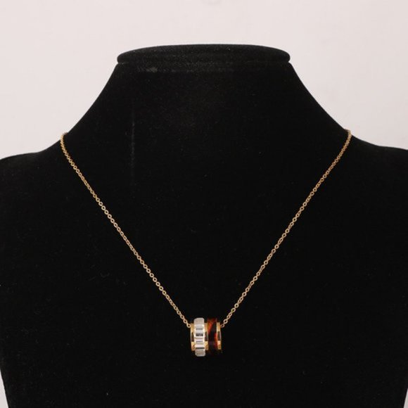 Michael Kors Resin Circle Necklace - Picture 2 of 7